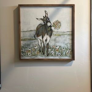 Creative co-op donkey picture